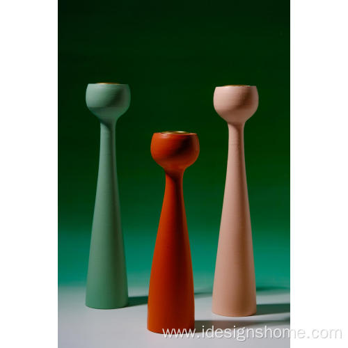 Wooden Regular Candle Holder Set